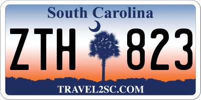 SC license plate ZTH823