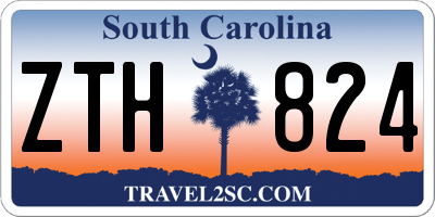 SC license plate ZTH824