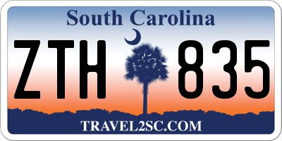 SC license plate ZTH835