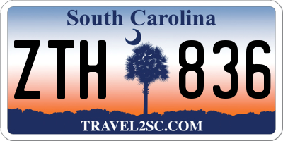 SC license plate ZTH836