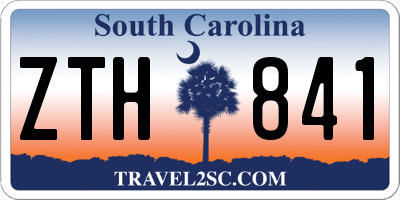SC license plate ZTH841