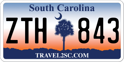 SC license plate ZTH843