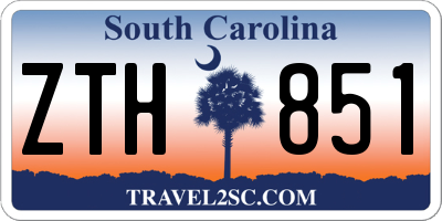 SC license plate ZTH851