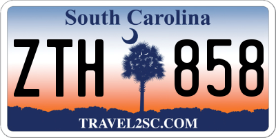 SC license plate ZTH858