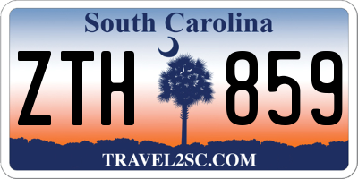 SC license plate ZTH859