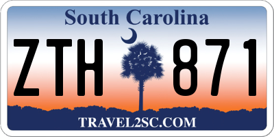 SC license plate ZTH871