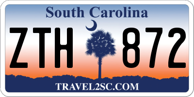 SC license plate ZTH872