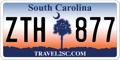 SC license plate ZTH877