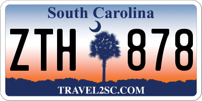 SC license plate ZTH878