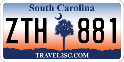 SC license plate ZTH881
