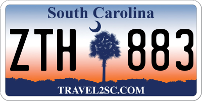SC license plate ZTH883