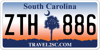 SC license plate ZTH886