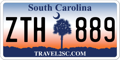 SC license plate ZTH889