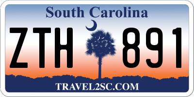 SC license plate ZTH891