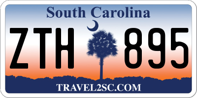 SC license plate ZTH895