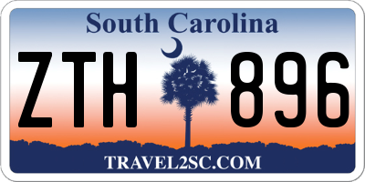 SC license plate ZTH896