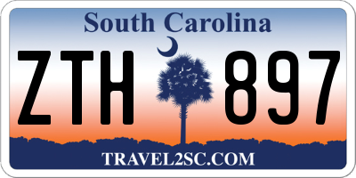 SC license plate ZTH897