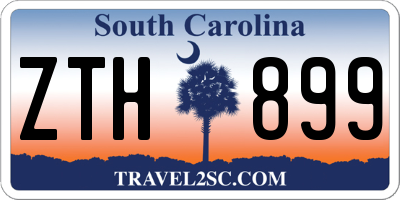 SC license plate ZTH899