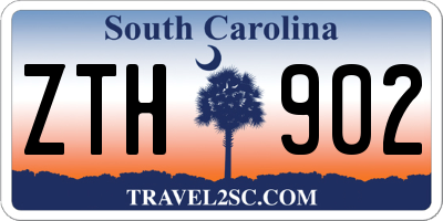 SC license plate ZTH902