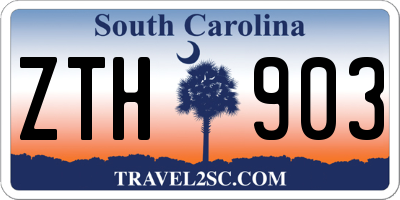 SC license plate ZTH903