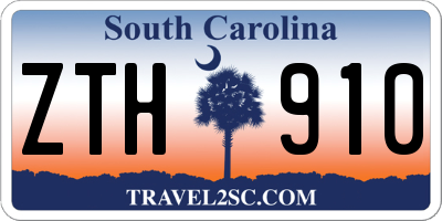 SC license plate ZTH910