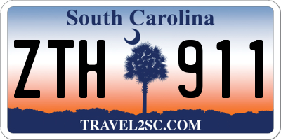 SC license plate ZTH911