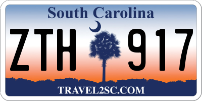 SC license plate ZTH917