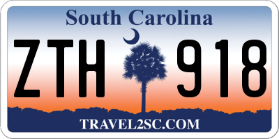 SC license plate ZTH918