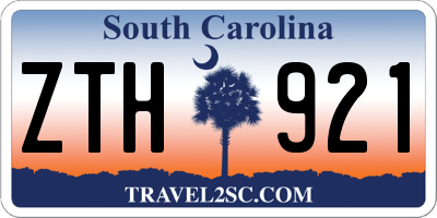 SC license plate ZTH921