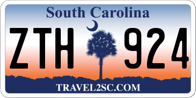 SC license plate ZTH924