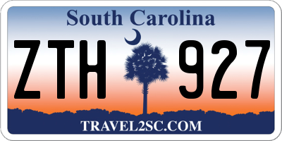 SC license plate ZTH927