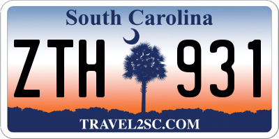 SC license plate ZTH931