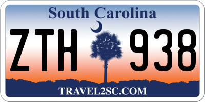 SC license plate ZTH938