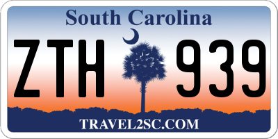SC license plate ZTH939
