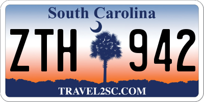SC license plate ZTH942