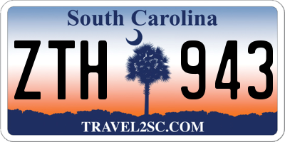 SC license plate ZTH943
