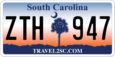SC license plate ZTH947
