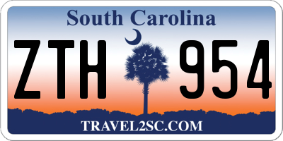 SC license plate ZTH954
