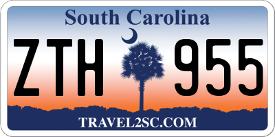 SC license plate ZTH955