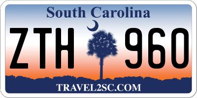SC license plate ZTH960