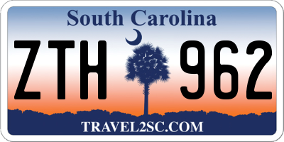 SC license plate ZTH962