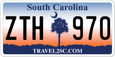 SC license plate ZTH970