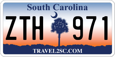 SC license plate ZTH971