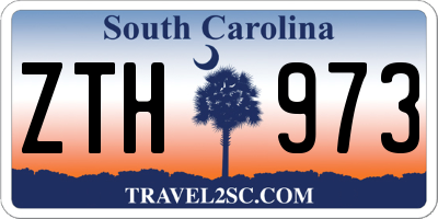 SC license plate ZTH973