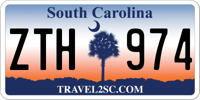 SC license plate ZTH974