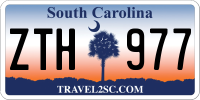 SC license plate ZTH977