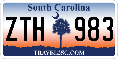 SC license plate ZTH983