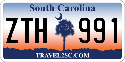 SC license plate ZTH991