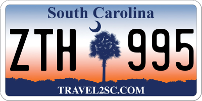 SC license plate ZTH995