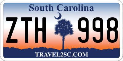 SC license plate ZTH998